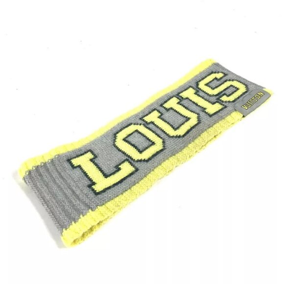 LOUIS VUITTON MP2149 Fully Headband hair accessories hair band wool yellow/gray - Picture 1 of 9